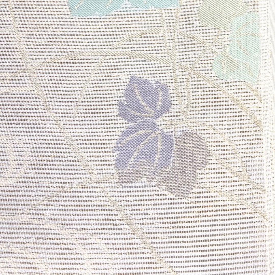 袋帯　夏用　絽　リーフ　観世水　夏着物　着物　042a d