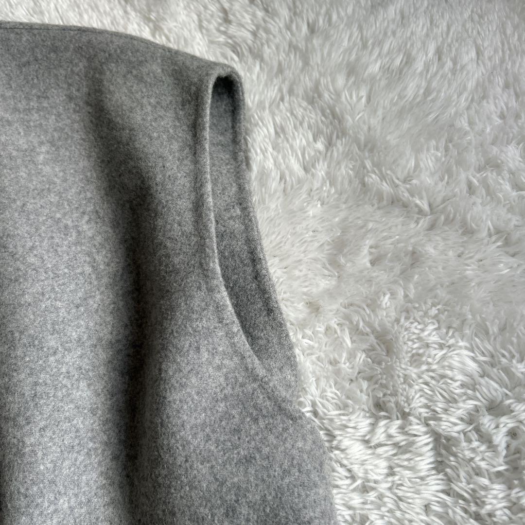 【美品】23区 ウールリバー ジレ　グレー