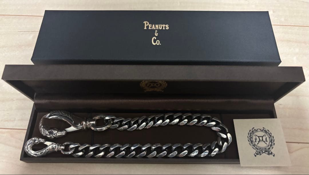 【新品】PEANUTS&CO ピーナッツカンパニー ウォレットチェーン シルバー