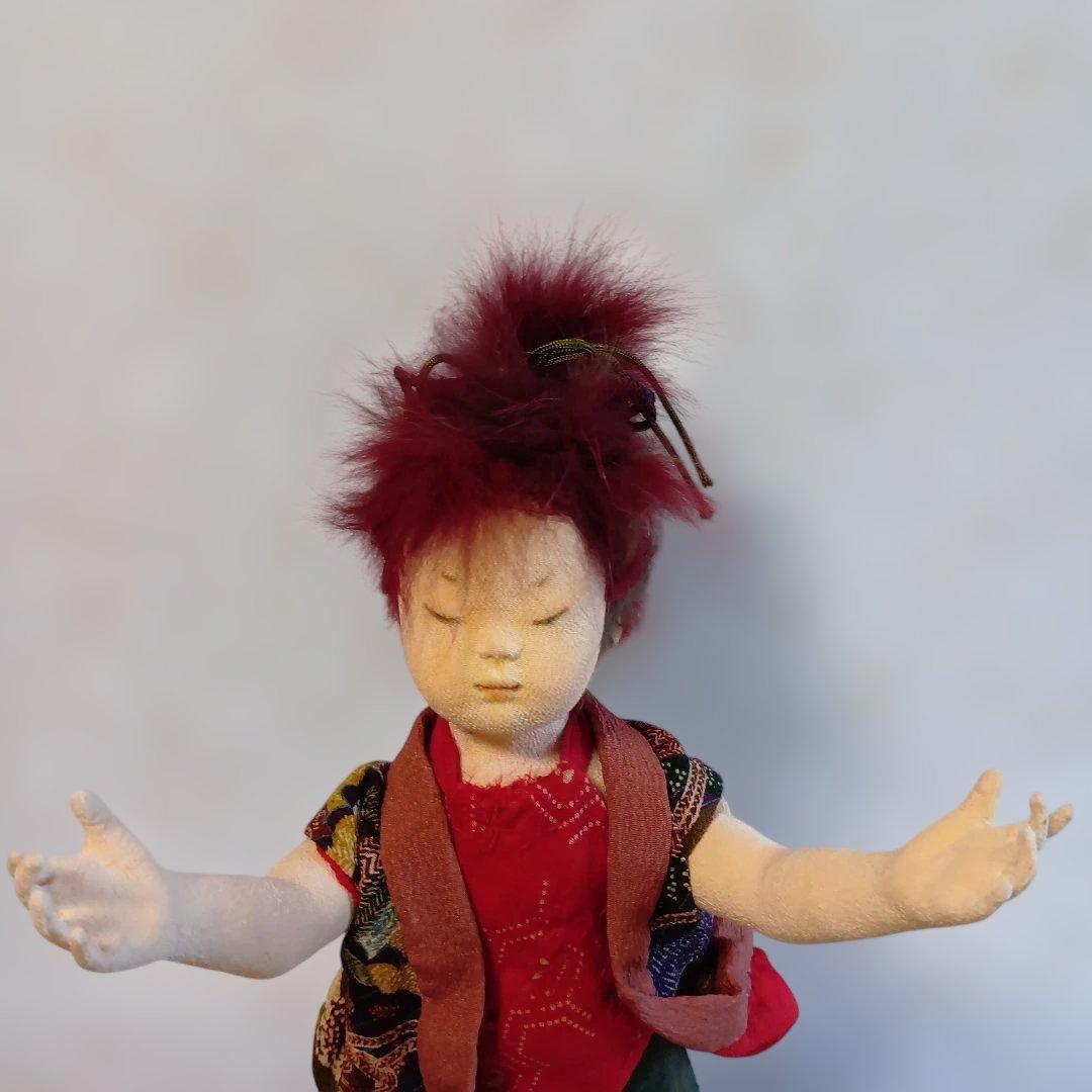 人形 「生きとし生けるもの」創作人形 布貼りハンドメイド