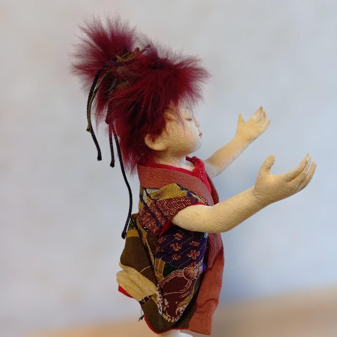 人形 「生きとし生けるもの」創作人形 布貼りハンドメイド