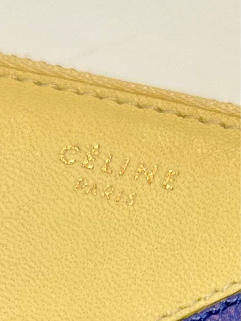 セリーヌ☆クラッチバッグ　セカンドバッグ　革　アクセサリーポーチ　バイカラー