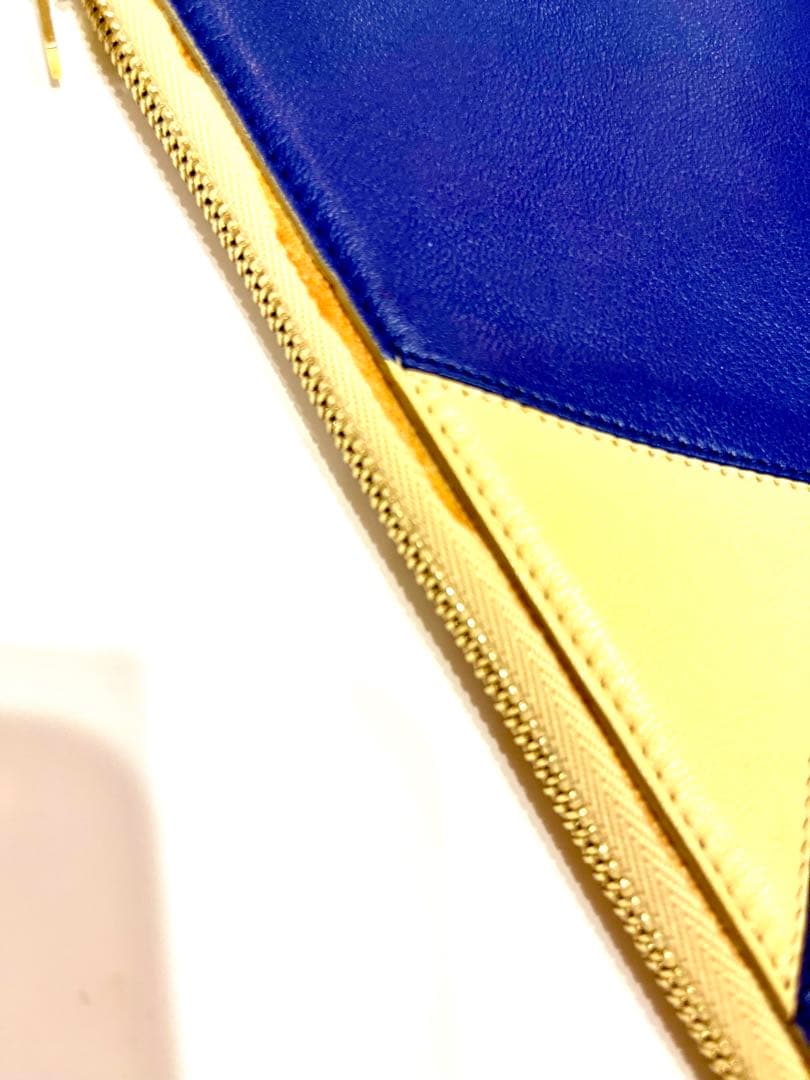 セリーヌ☆クラッチバッグ　セカンドバッグ　革　アクセサリーポーチ　バイカラー