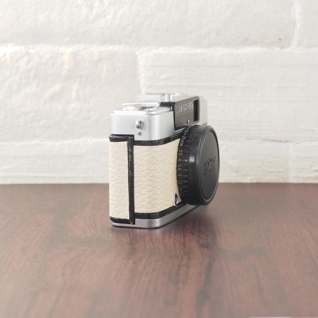 ✽PEN　EE-3✽EE3✽OLYMPUS✽オリンパス✽ハーフカメラ✽牛革貼替