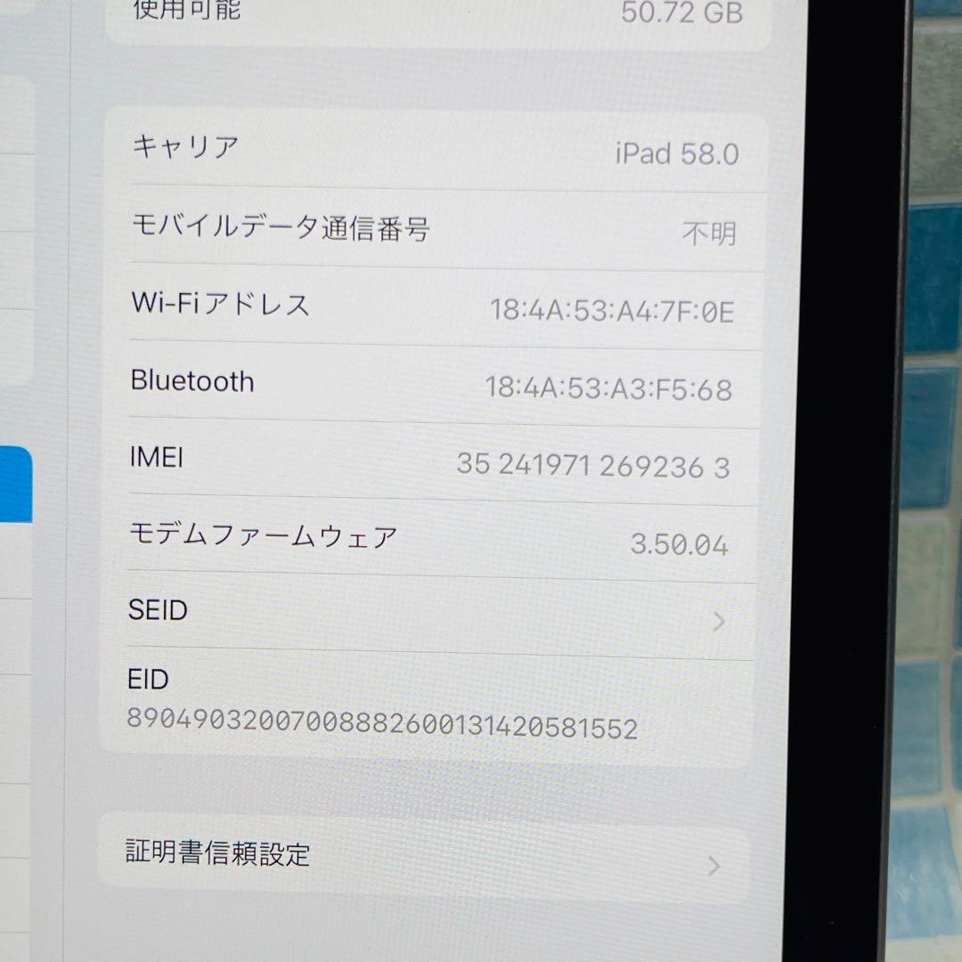 SIMフリー iPad mini 第6世代 本体 64GB ピンク 電池良好