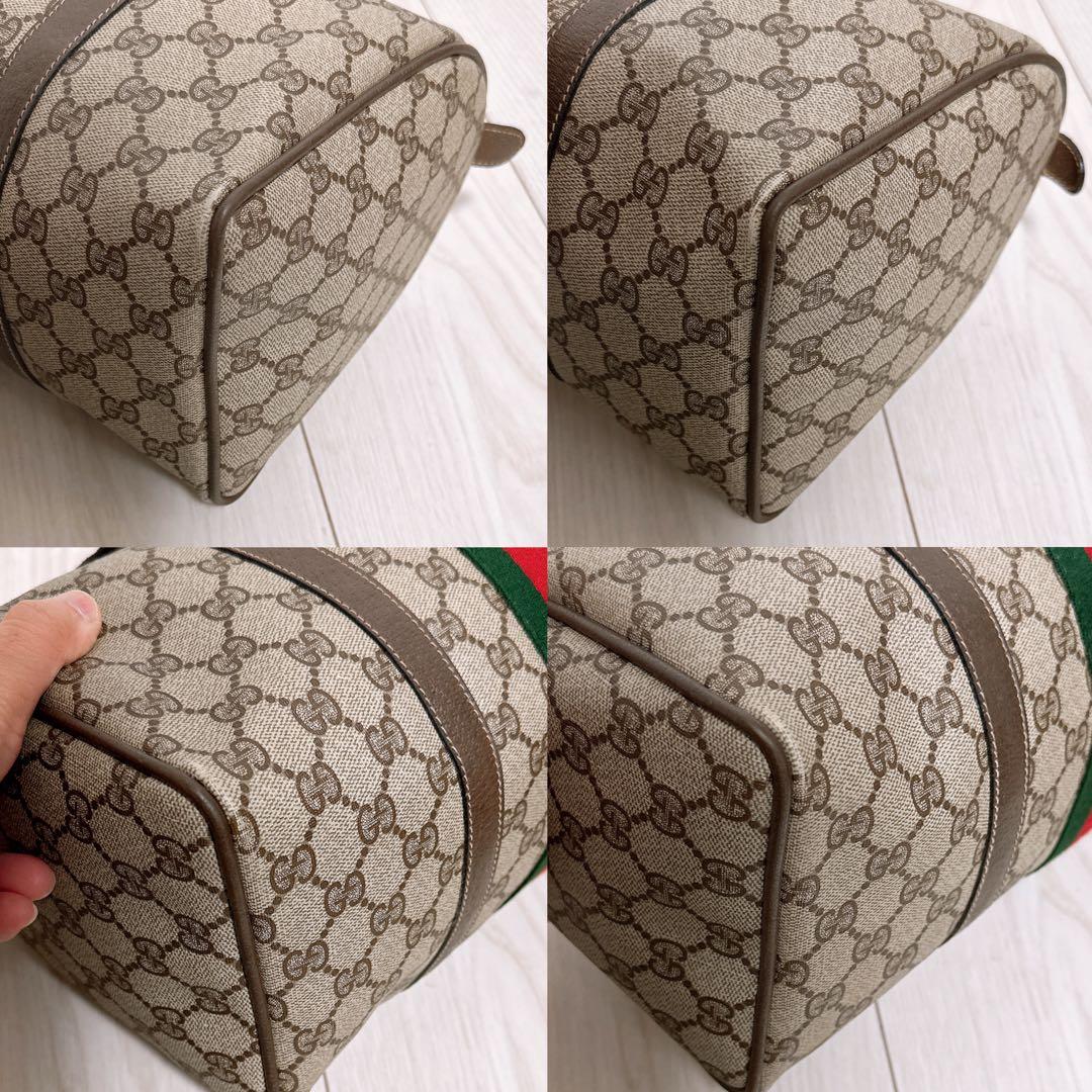 『美品』GUCCI(グッチ)ハンドバッグ PVC シェリーライン
