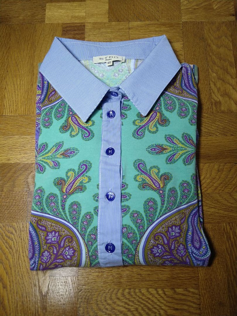 ETROペイズリー柄 半袖ポロシャツ