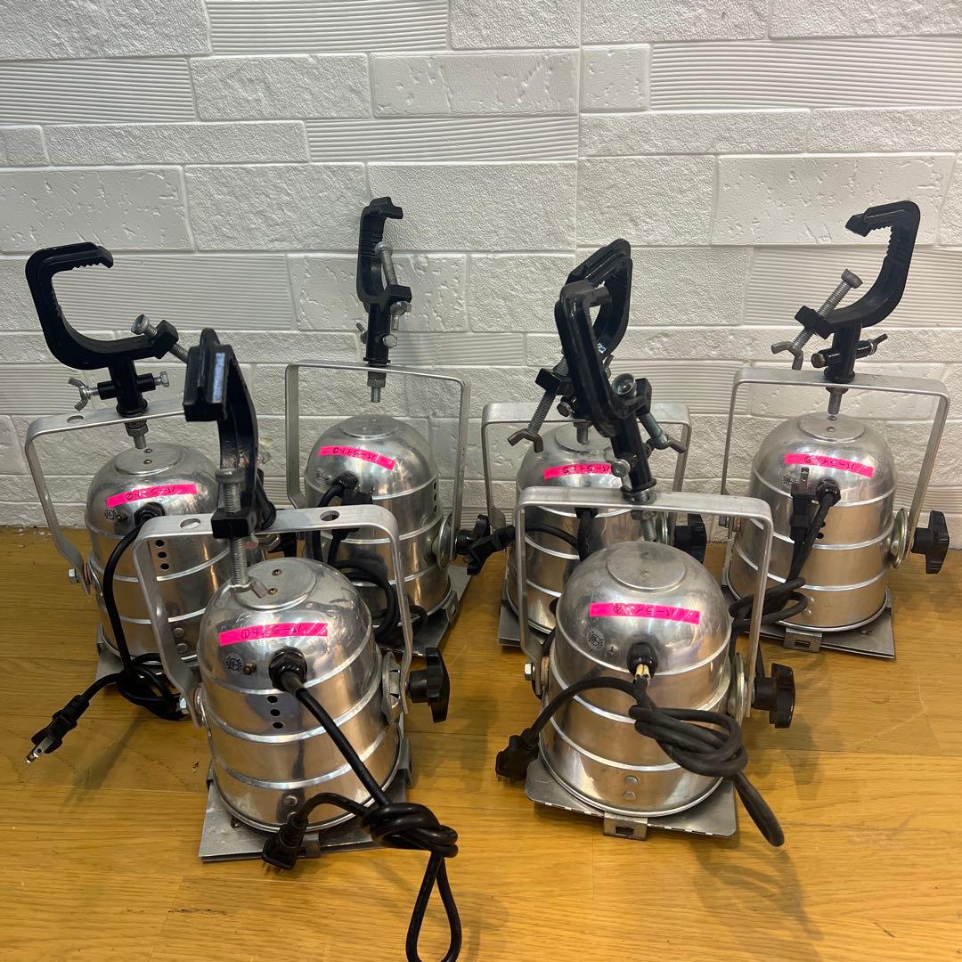 パーライト6台　PAR38 電球.クランプ付き