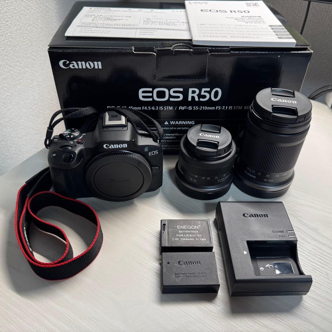 デジタルカメラ Canon EOS R50 + 18-150mm + 18-45mm