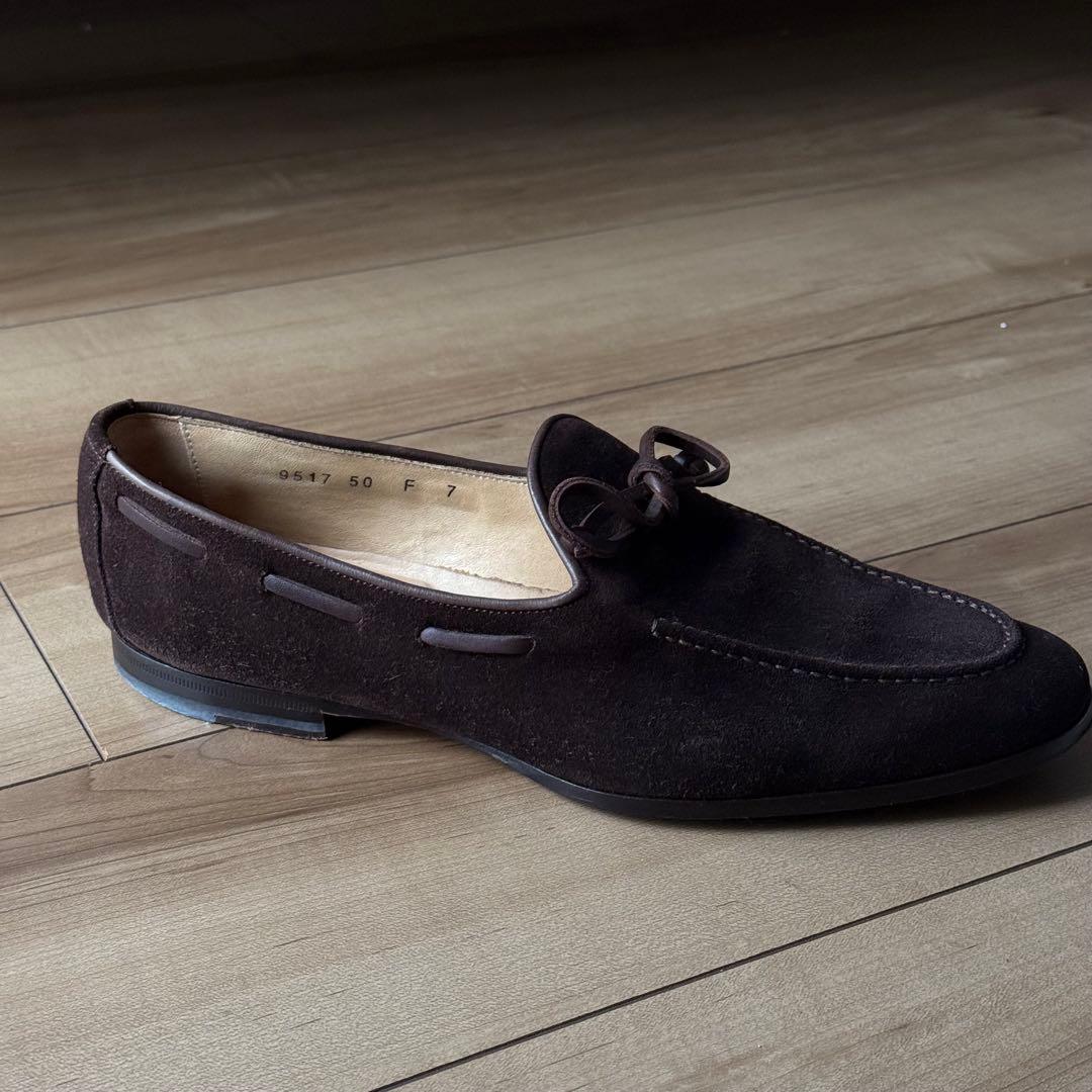 サントーニ モカシン ダークブラウン サイズ7