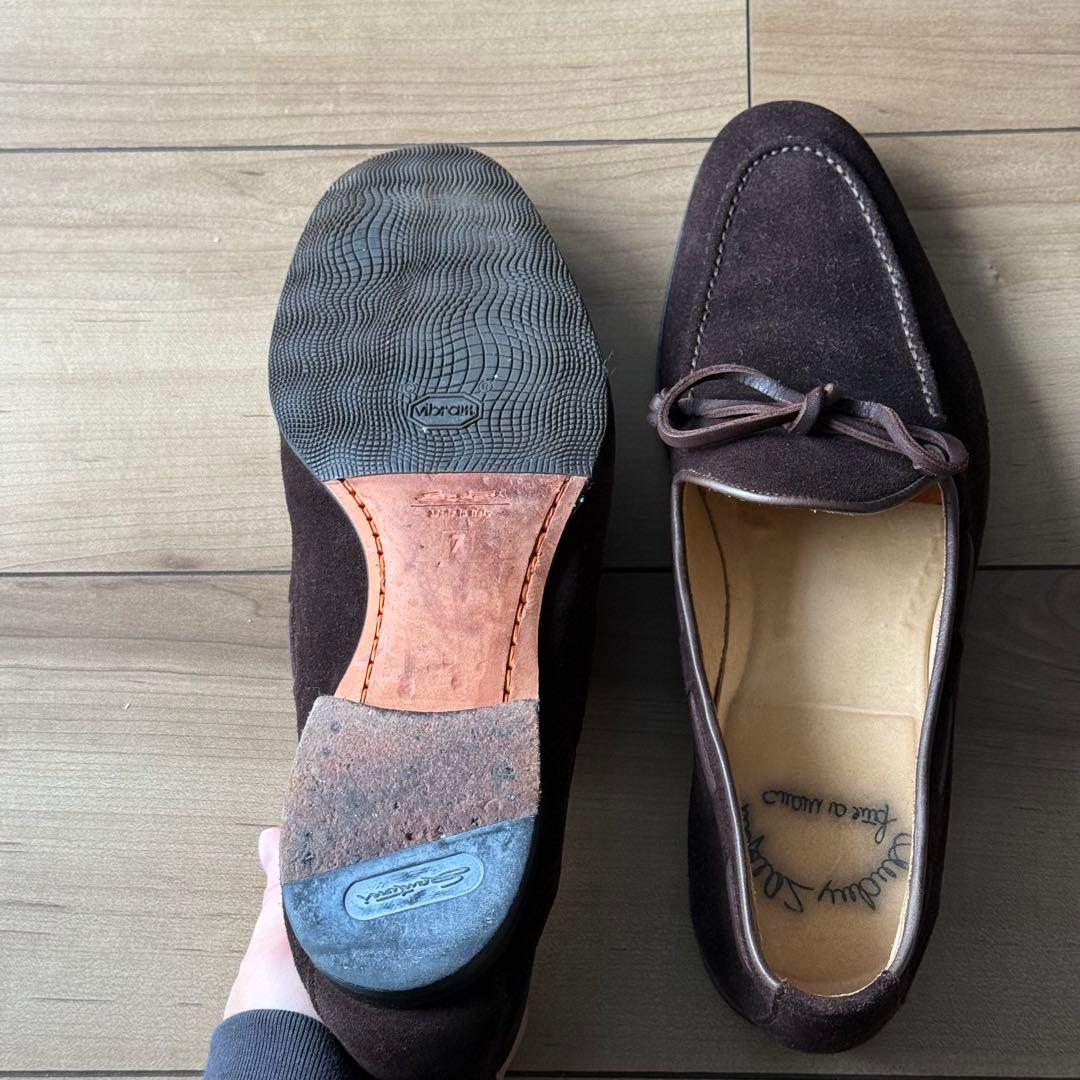 サントーニ モカシン ダークブラウン サイズ7