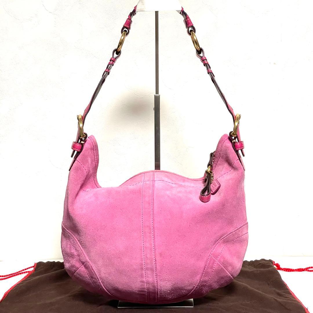 バッグ Coach Soho Shoulder Bag Suede Leather