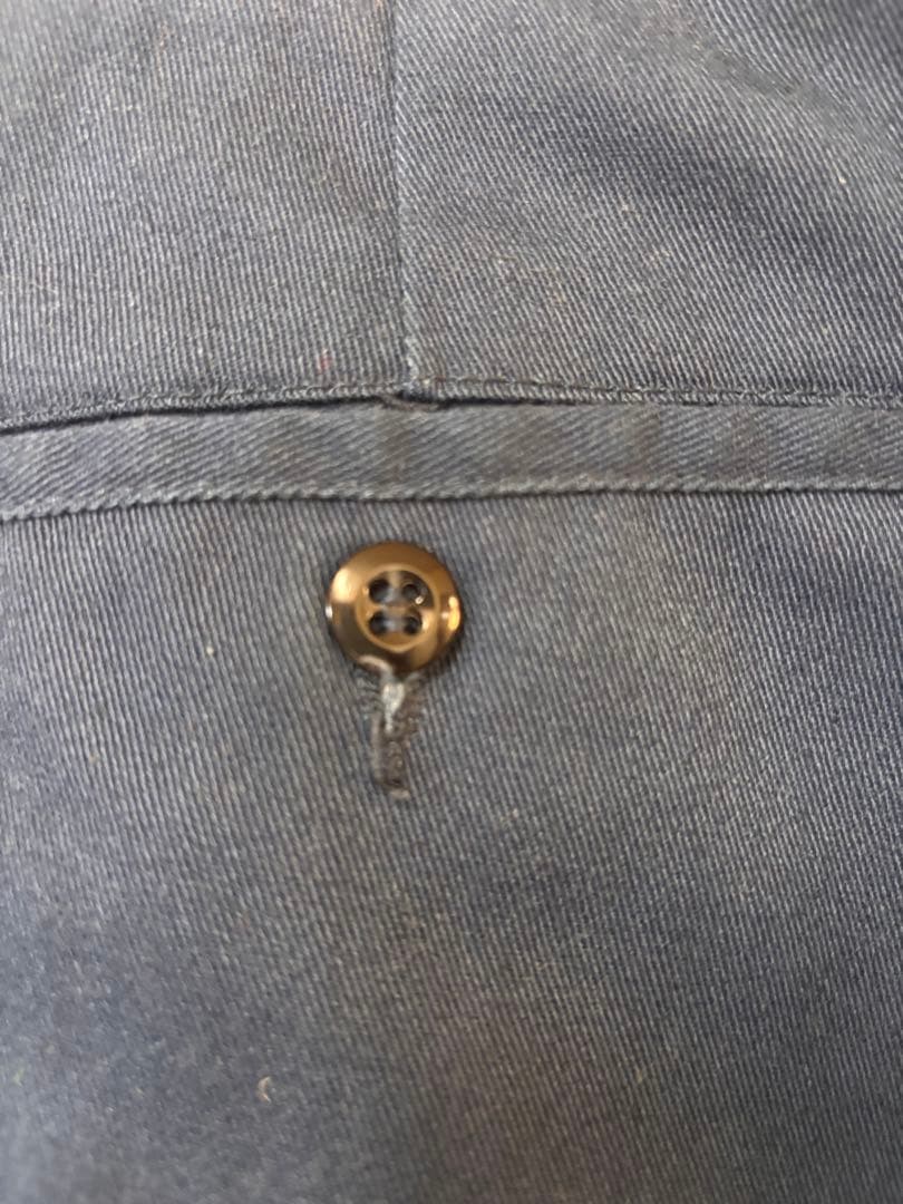 70s USA製　Dickies　チビタグ　ワークパンツ　ネイビー　タロン