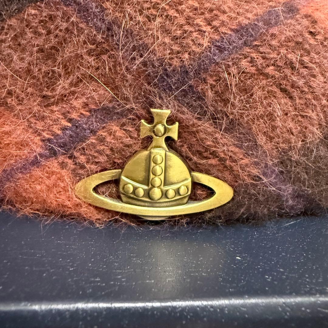 極美品✨️ Vivienne Westwood ベレー帽 アンゴラ 金具 ポンポン