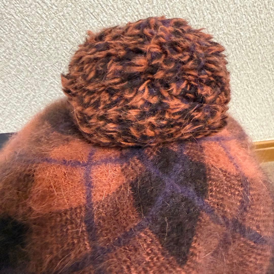 極美品✨️ Vivienne Westwood ベレー帽 アンゴラ 金具 ポンポン