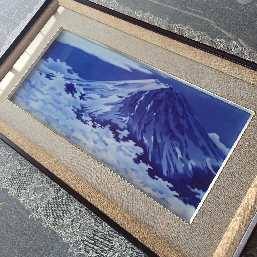 【RAMさま専用】有田焼　富士山　特大陶額　深川製磁