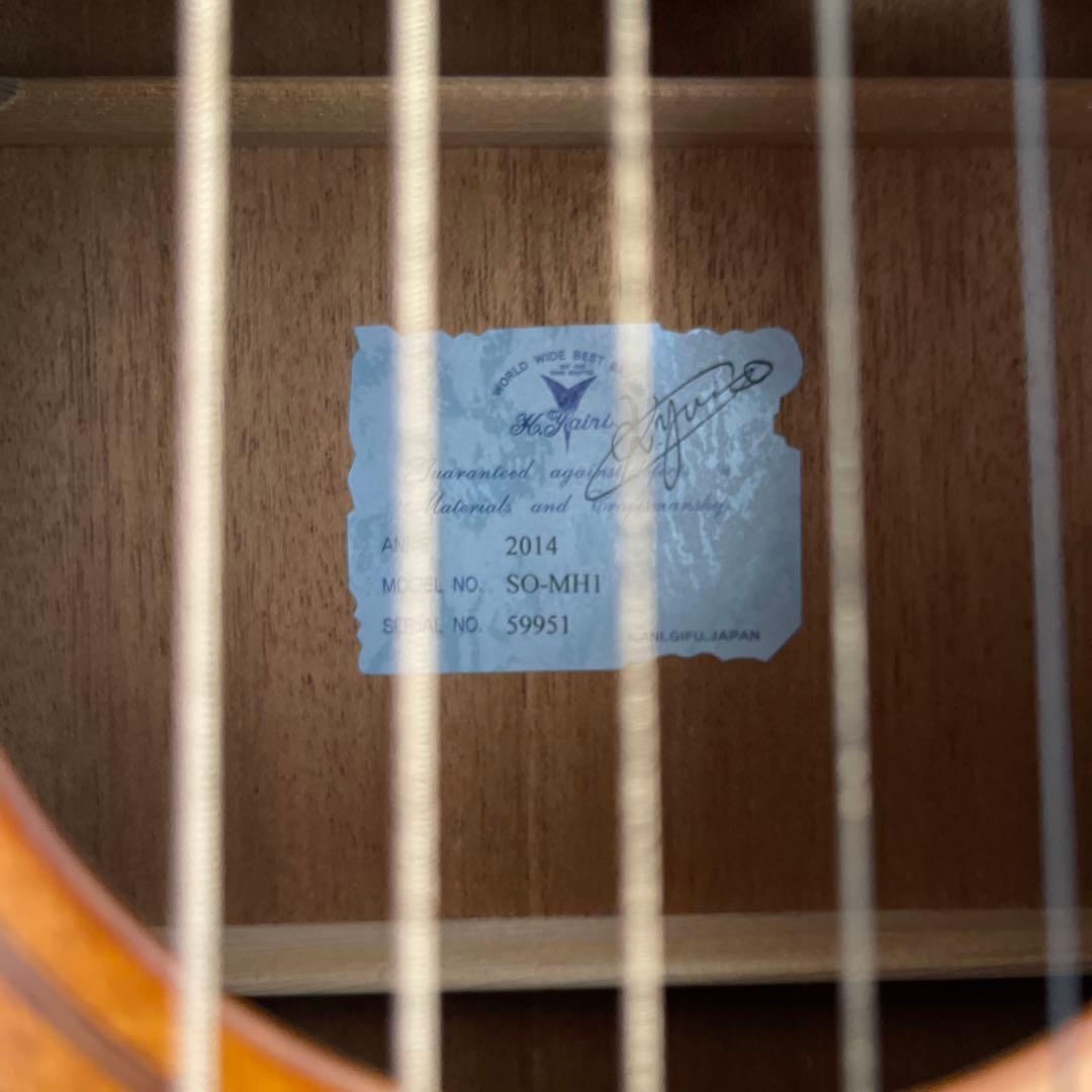 ［付属品完備］K.yairi SO-MH1 2014年製 アコースティックギター