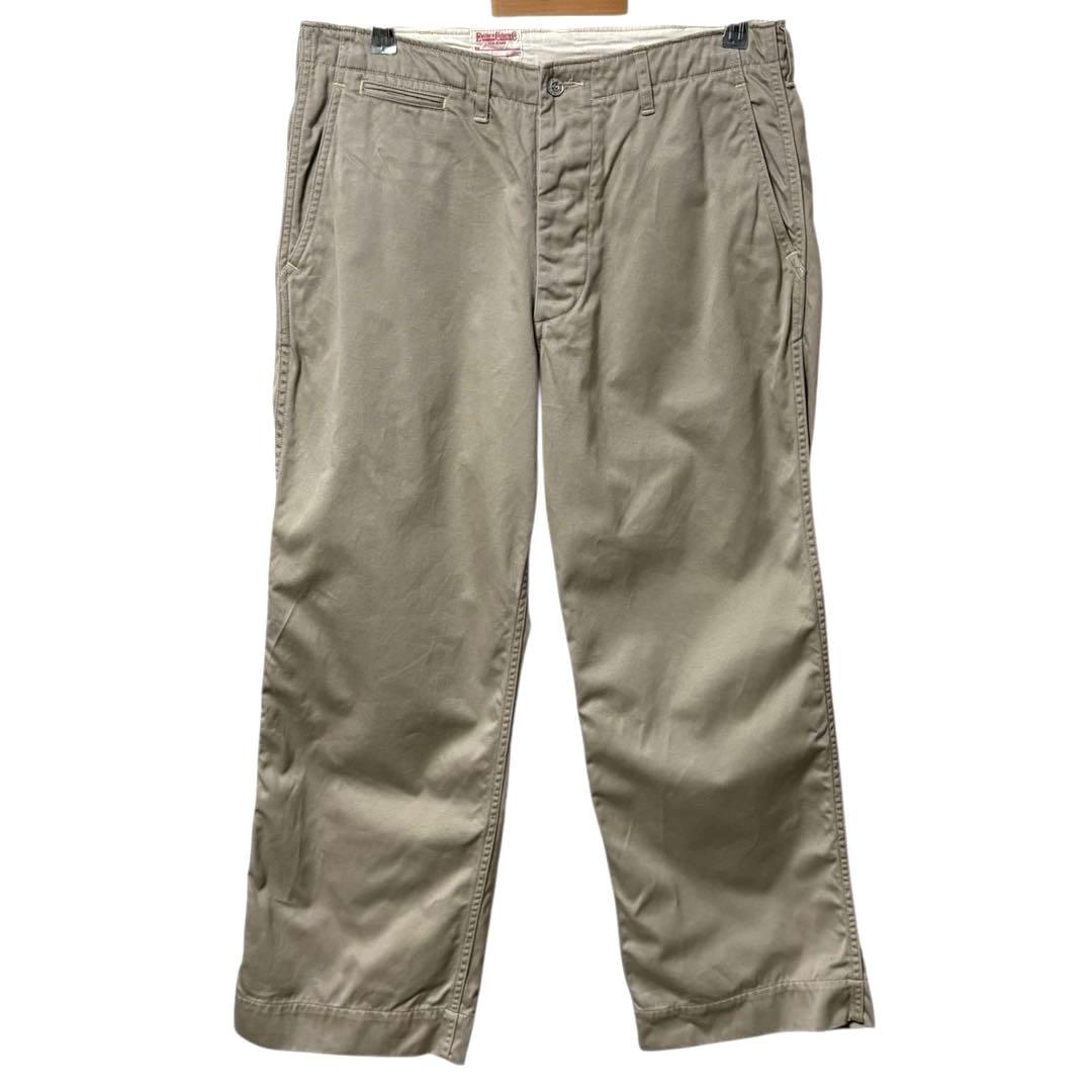 TCB jeans ステイゴールドチノ 41カーキ 34 ミリタリートラウザー