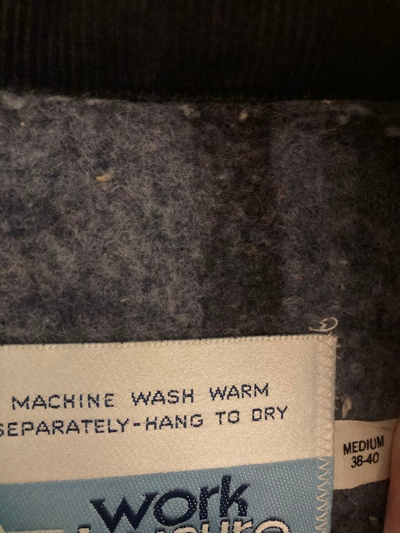 60s USA製　Sears デニムカバーオール　襟コーデュロイ　裏ブランケット