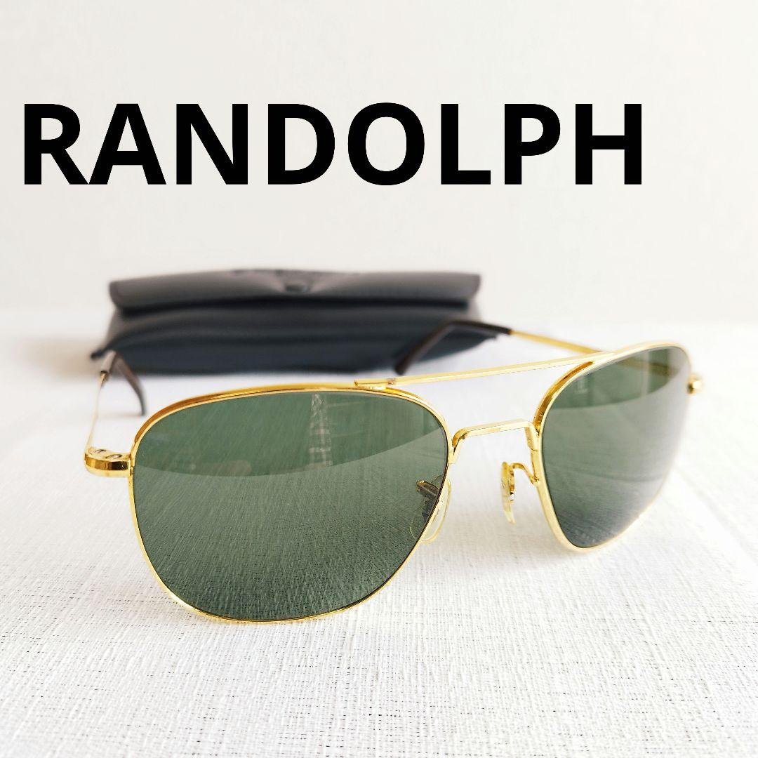 希少✨ランドルフ　サングラス　5 1/2 ENG USA ゴールド ビンテージ