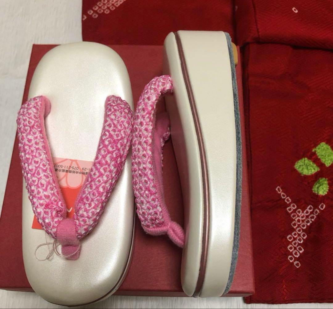 七五三　正絹　お着物　被布セット　3歳