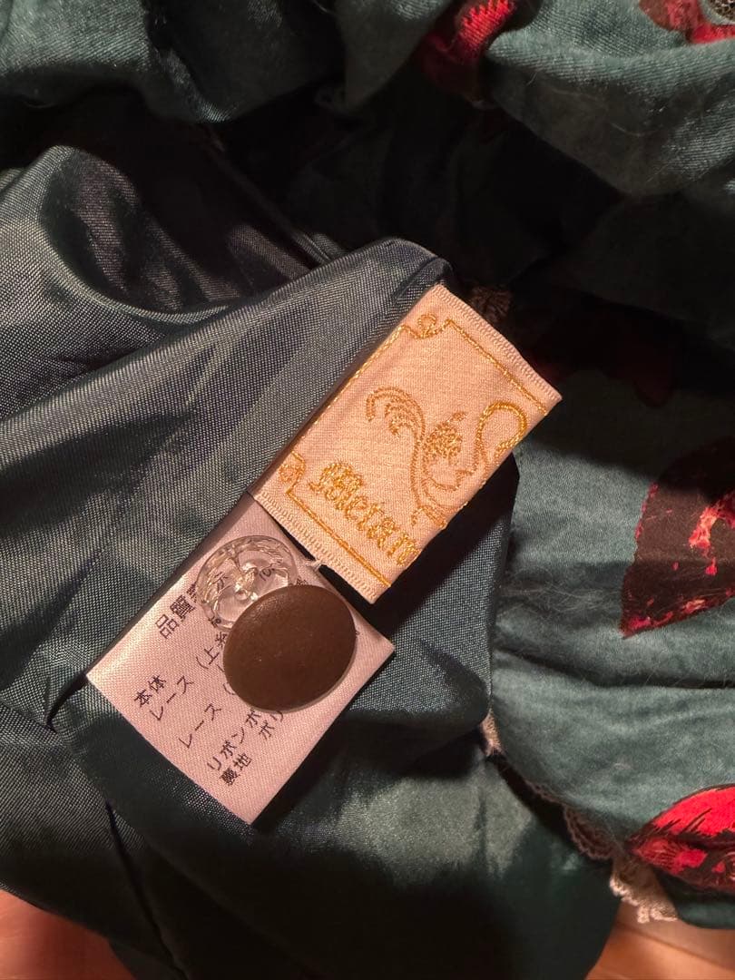 M*y様 morphoseワンピース　りんご柄　髪飾りセット