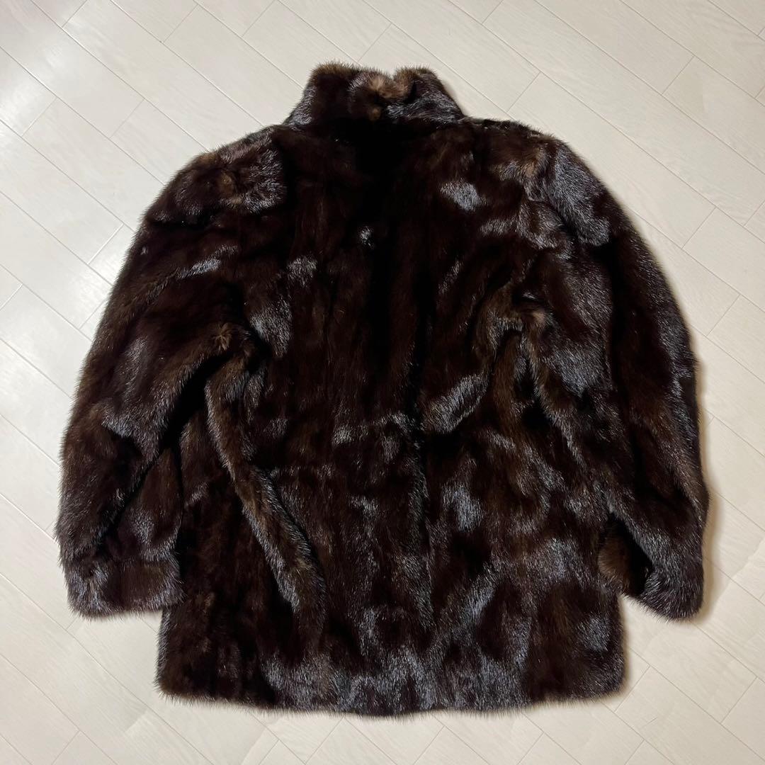 サガミンク 毛皮 ジャケット コート 13 高級 着丈75cm