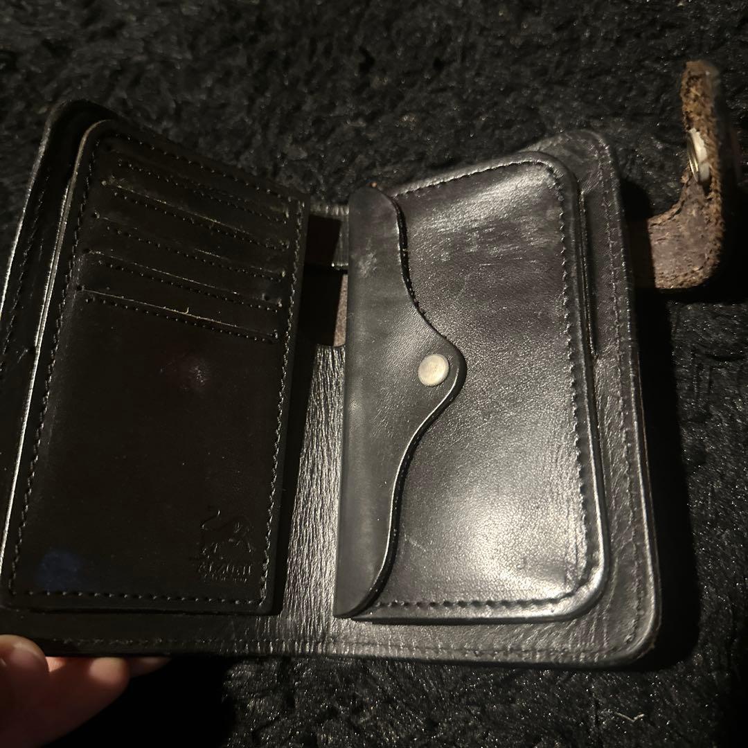 ALZUNI ブラックレザー 名刺入れ