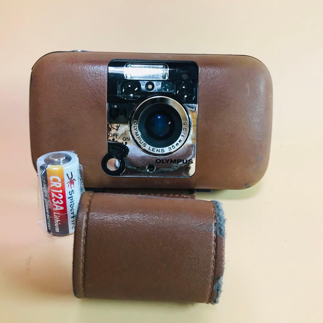 完動品 OLYMPUS LT-1 ＋電池 オリンパス ブラウン フィルムカメラ