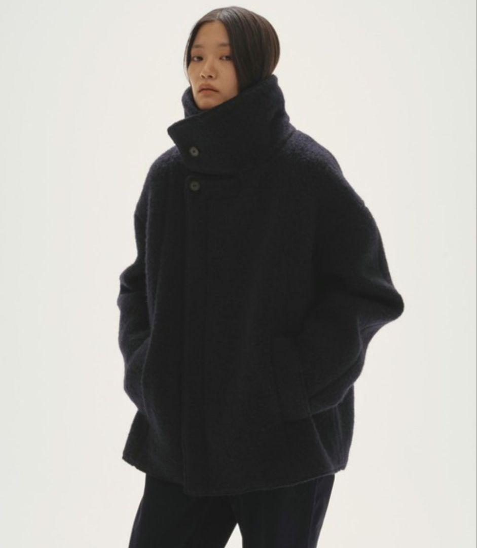 Standcollar Boucle Jacket　ブラック　　36