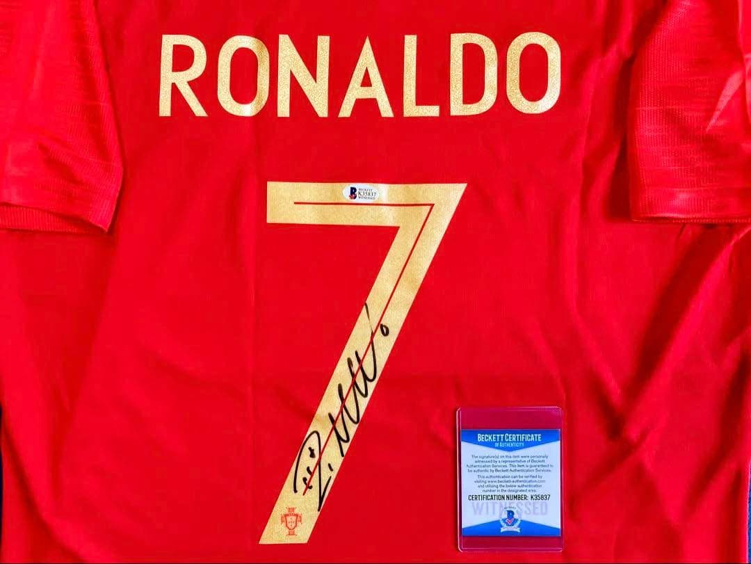 専用 クリスティアーノ・ロナウド 直筆サイン入りユニフォーム ポルトガル代表