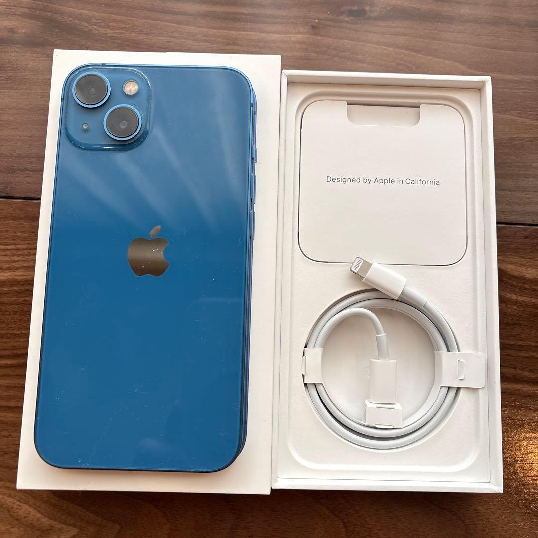 t2look様 極美品大容量iPhone 13 ブルー 256GB SIMフリー