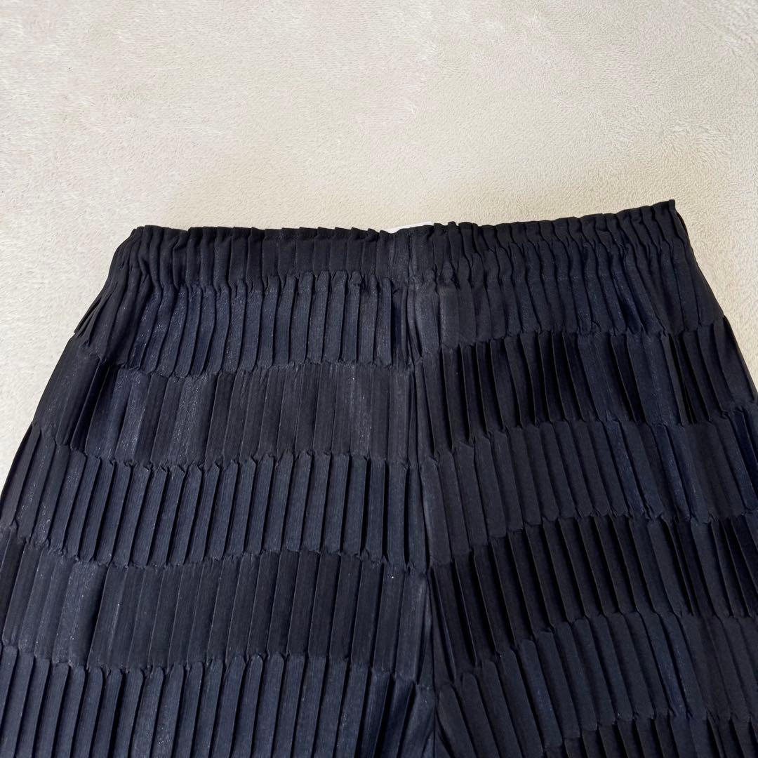 極美品✨ISSEY MIYAKE 銀タグ　プリーツ　ボトムス　ブラック