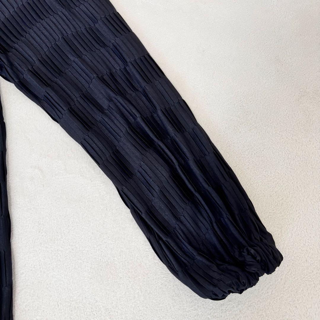 極美品✨ISSEY MIYAKE 銀タグ　プリーツ　ボトムス　ブラック