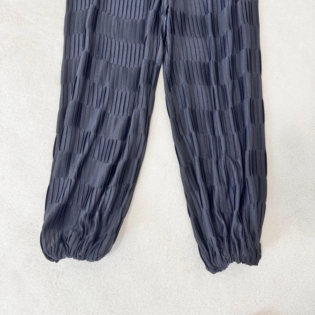 極美品✨ISSEY MIYAKE 銀タグ　プリーツ　ボトムス　ブラック