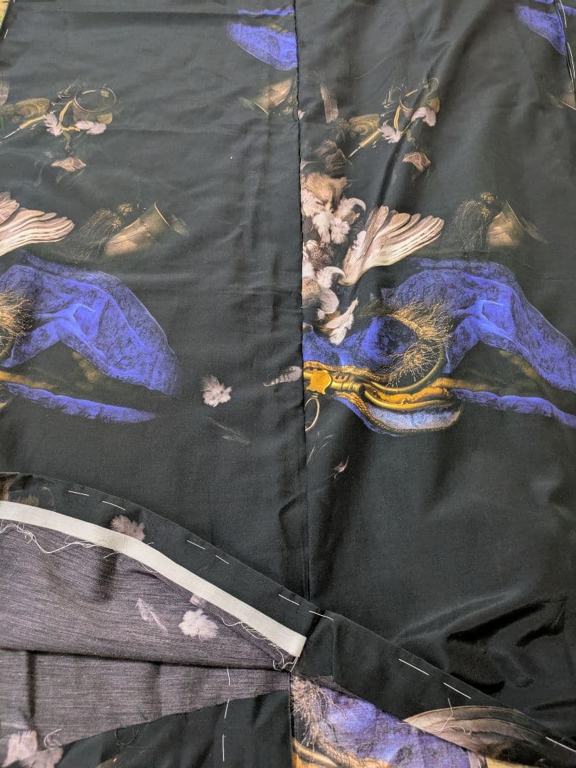 【未仕立て】誉田屋源兵衛　着尺　浴衣　仮絵羽　シルクコットン