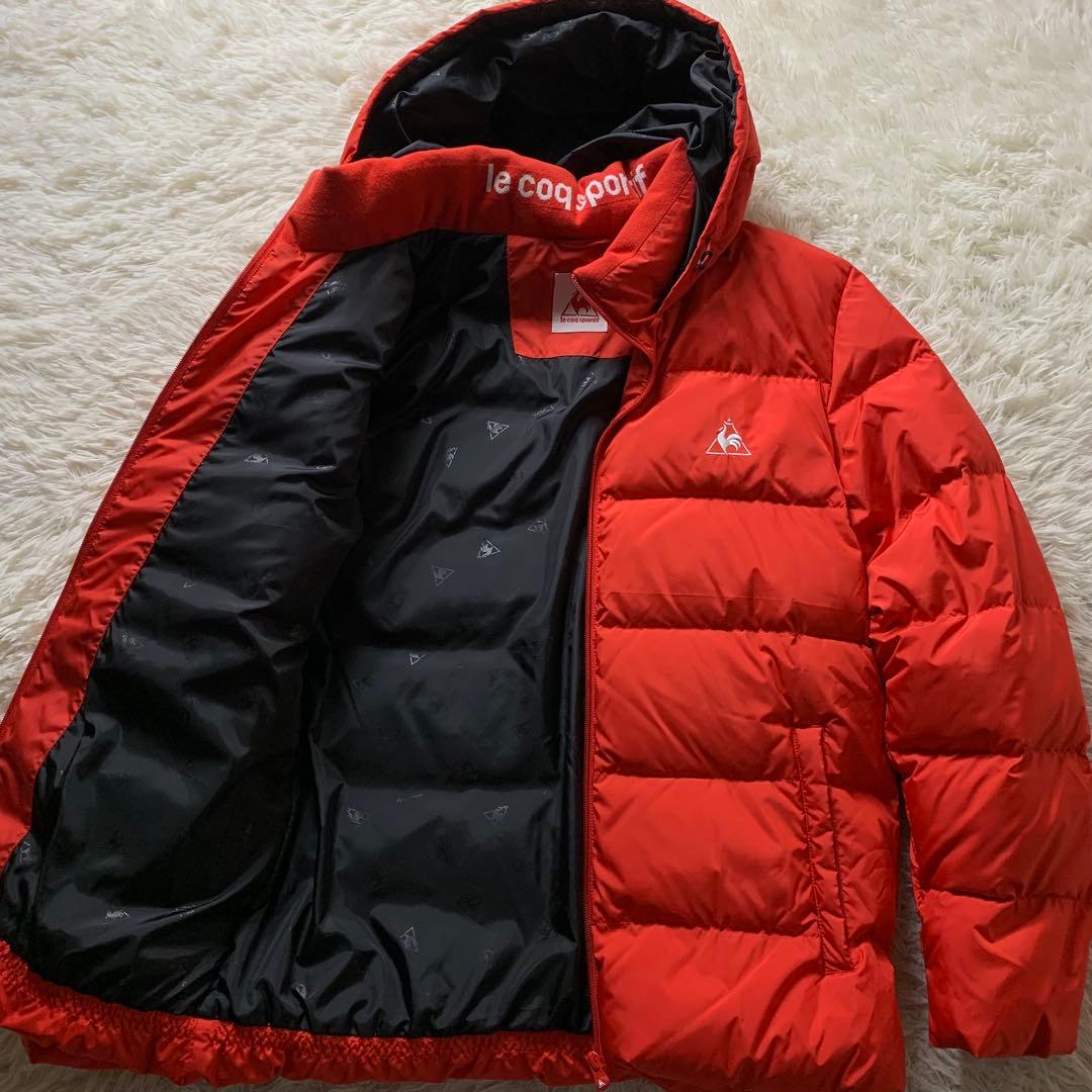 s*7様 極美品■ le coq sporti ダウンジャケット オレンジ Oサ