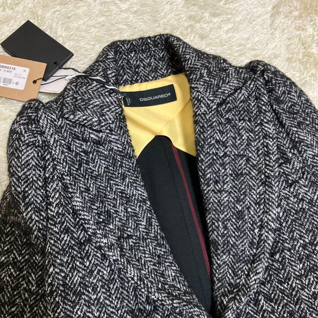 DSQUARED2 モヘア ツイード ジャケット 42