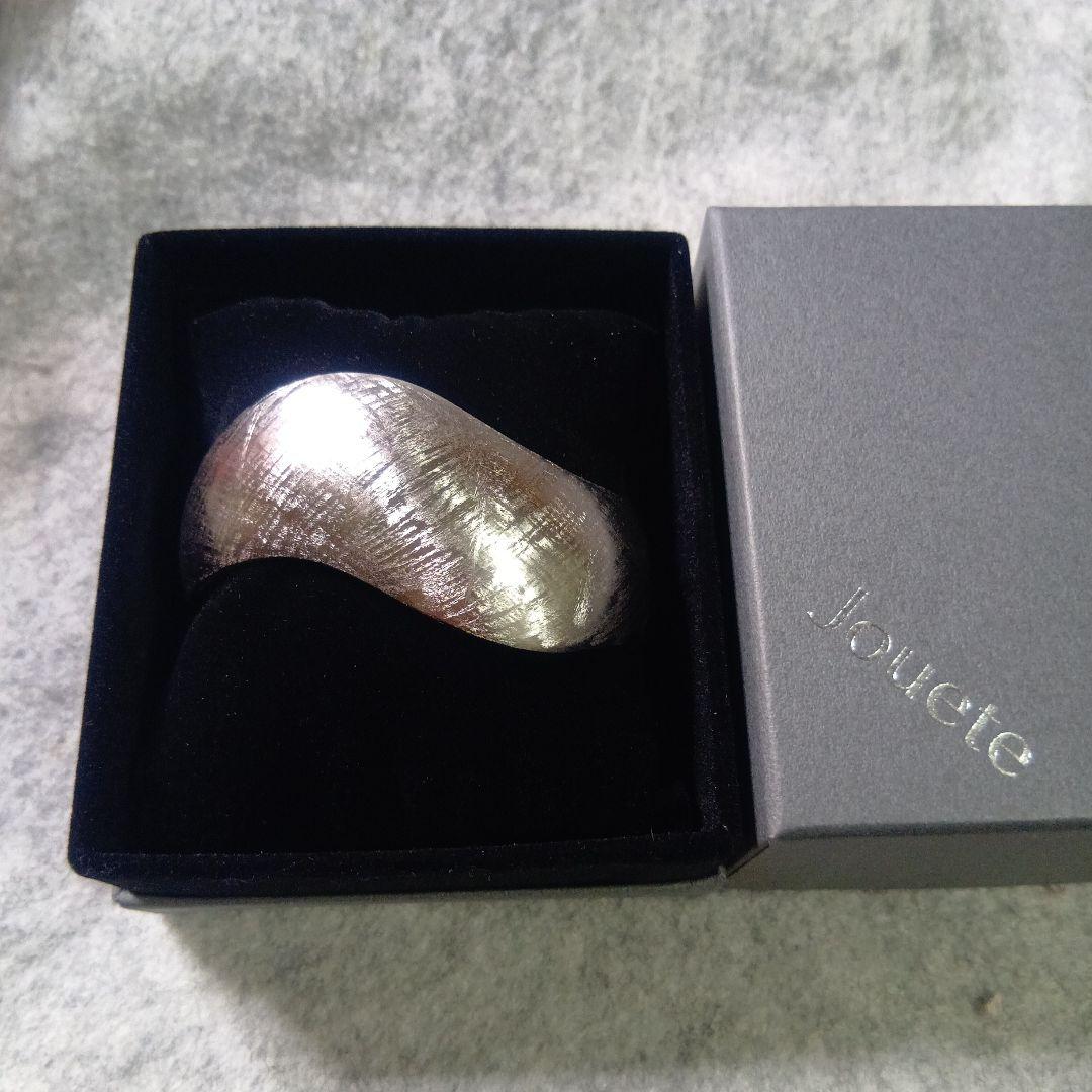 美品★Jouete ジュエッテ バングル シルバーカラー　 太め ボリューム