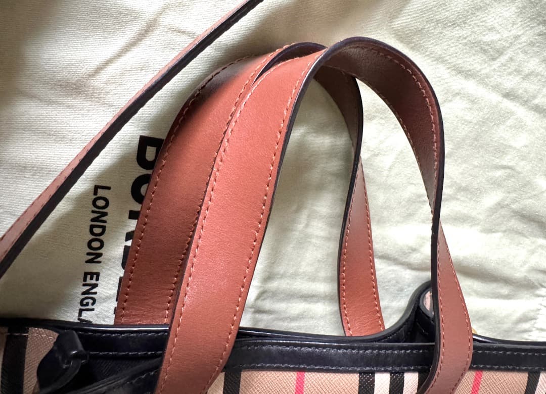 BURBERRY ストライプ トートバッグ