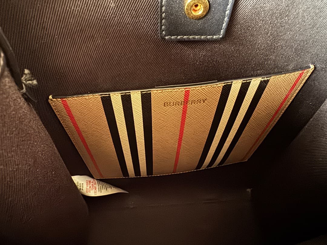 BURBERRY ストライプ トートバッグ