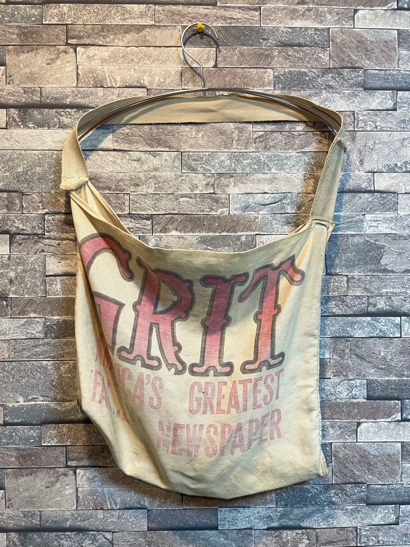 ア*ン様 50s〜60s GRIT grit ニュースペーパーバッグ
