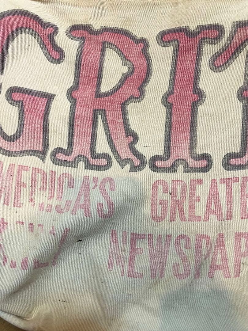 ア*ン様 50s〜60s GRIT grit ニュースペーパーバッグ