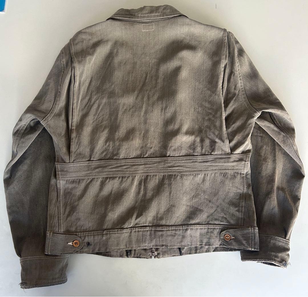 30s〜　ウィップコード　ジャケット　鳩目　グリーン　カーキ