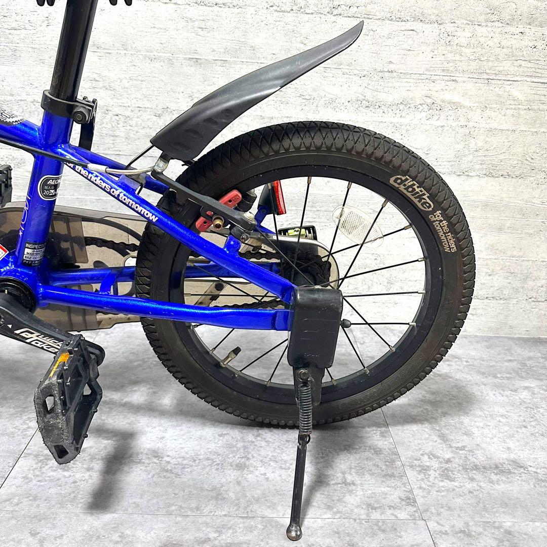d-bike MASTER+ 16インチ 青 ブルー ジュニアバイク カゴ付き