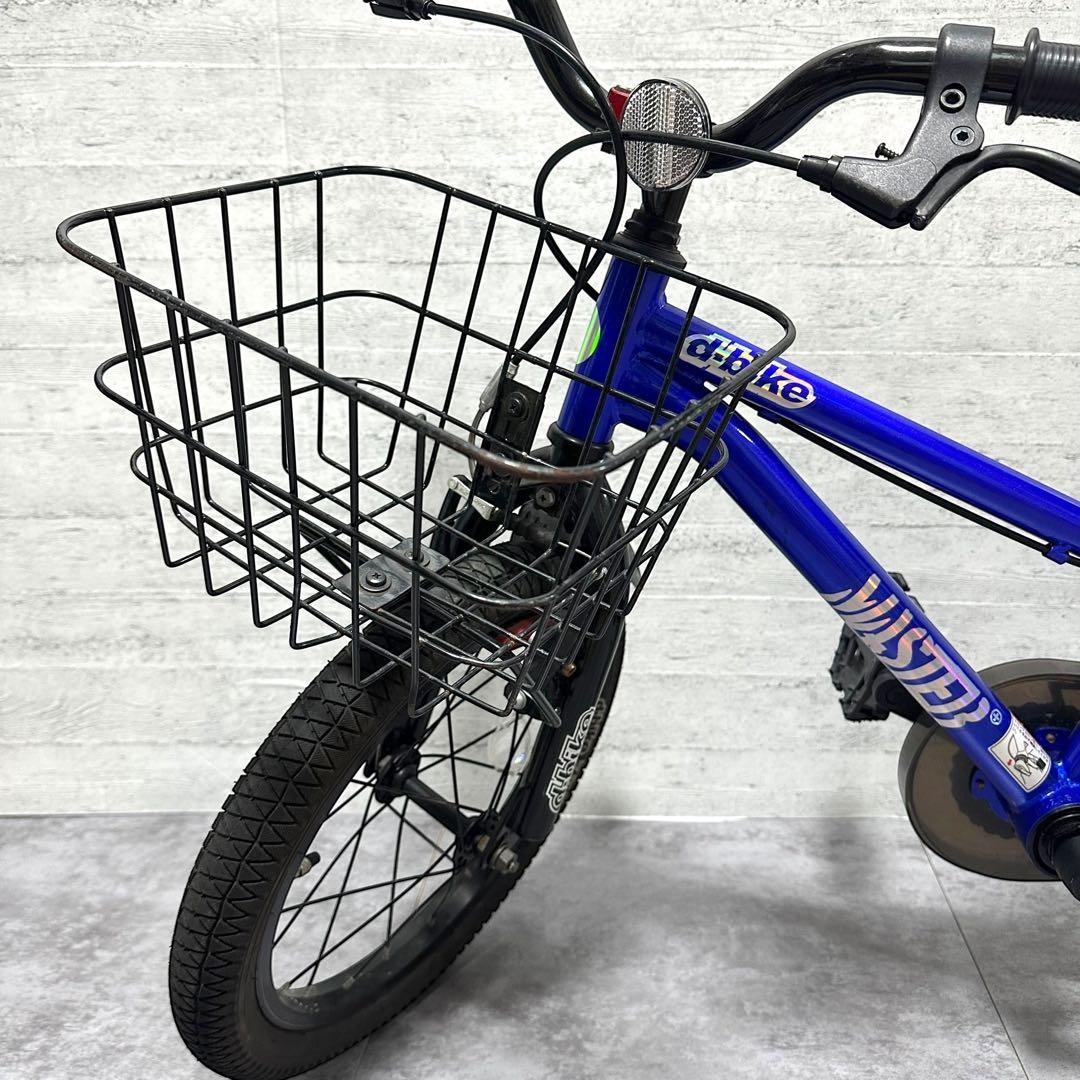 d-bike MASTER+ 16インチ 青 ブルー ジュニアバイク カゴ付き