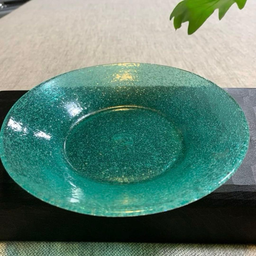 小谷晋三　倉敷ガラス　初期作品　気泡　吹きガラス　新品に近い美品　横山秀樹