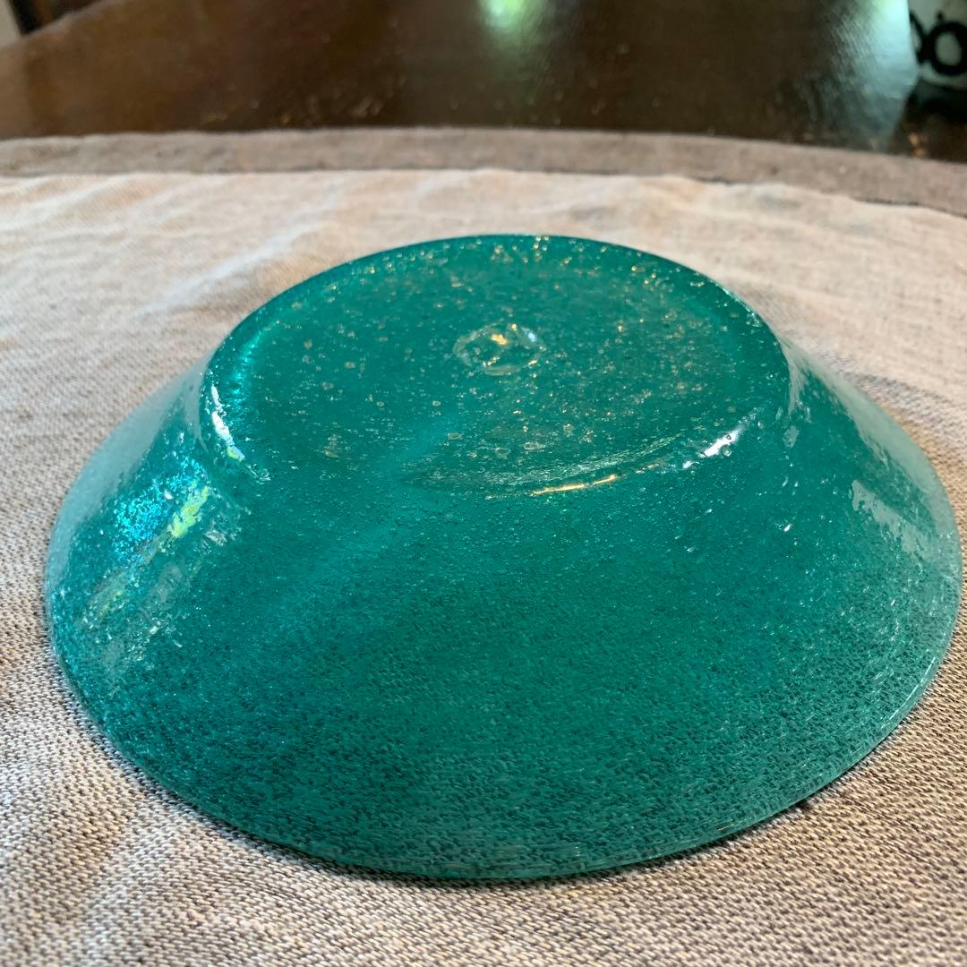 小谷晋三　倉敷ガラス　初期作品　気泡　吹きガラス　新品に近い美品　横山秀樹