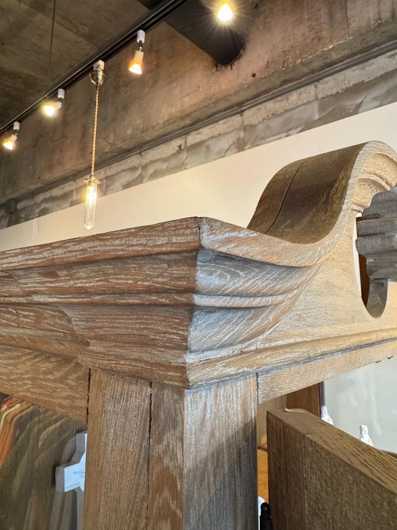 ◆S.◆ガラスキャビネット アンティーク仕上げ ショーケース 食器棚