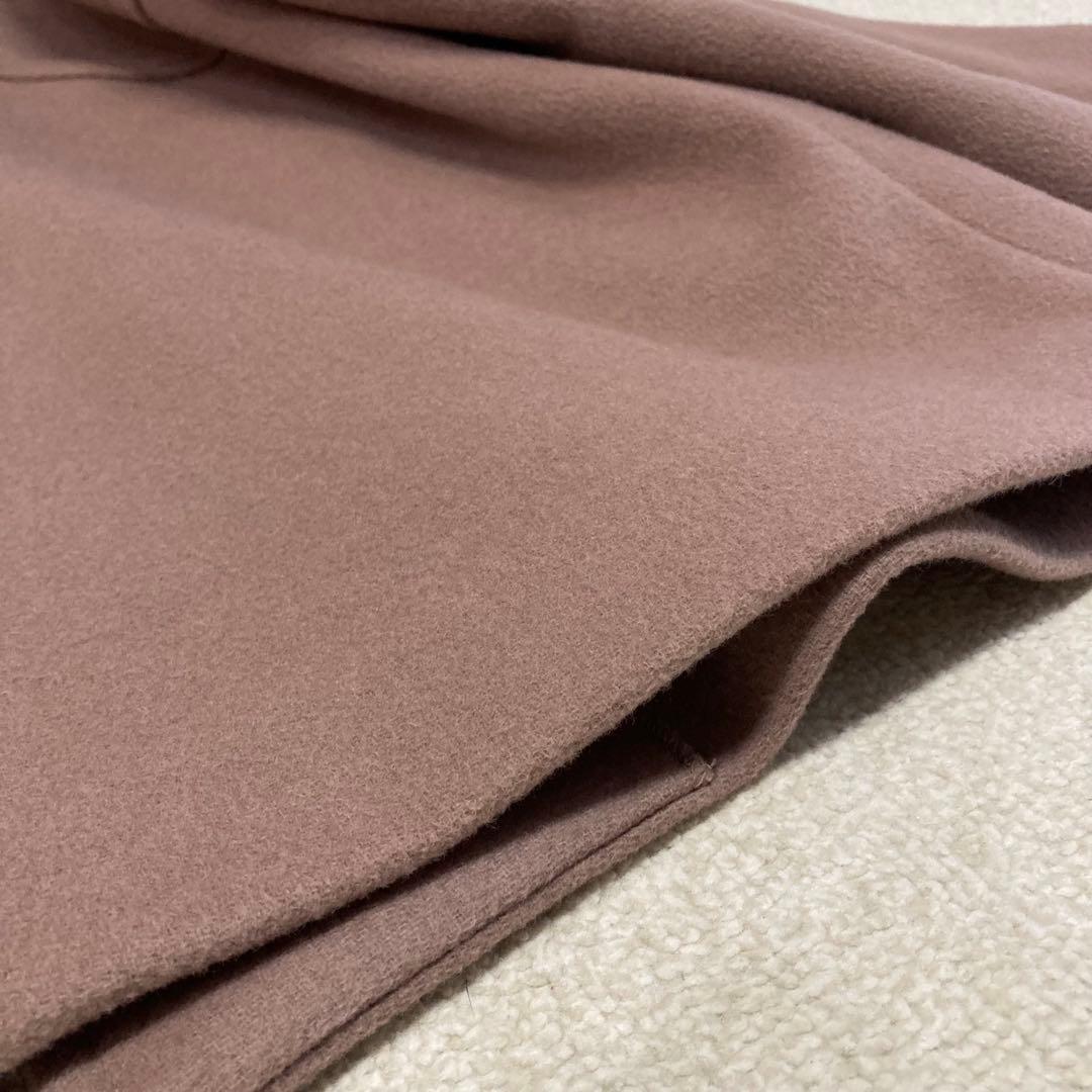 ジャーナルスタンダード スーパー140ビーバーノーカラーショートコート